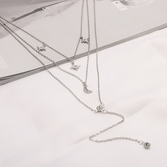 💕 Last one Moon N Star Long Necklaces - Picture 8 of 14